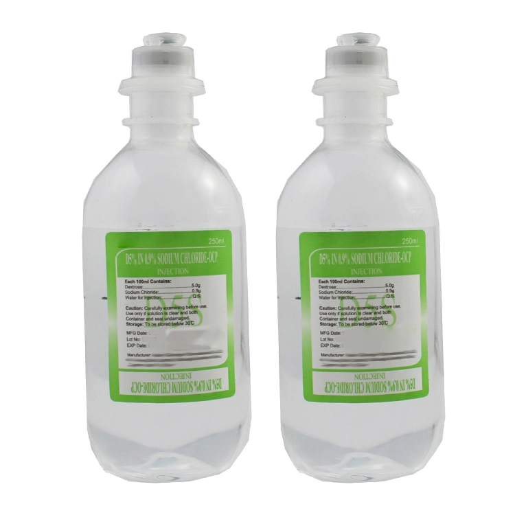 Chlorure de sodium injection 0.9% 500 ml médicaments finis avec BPF OEM