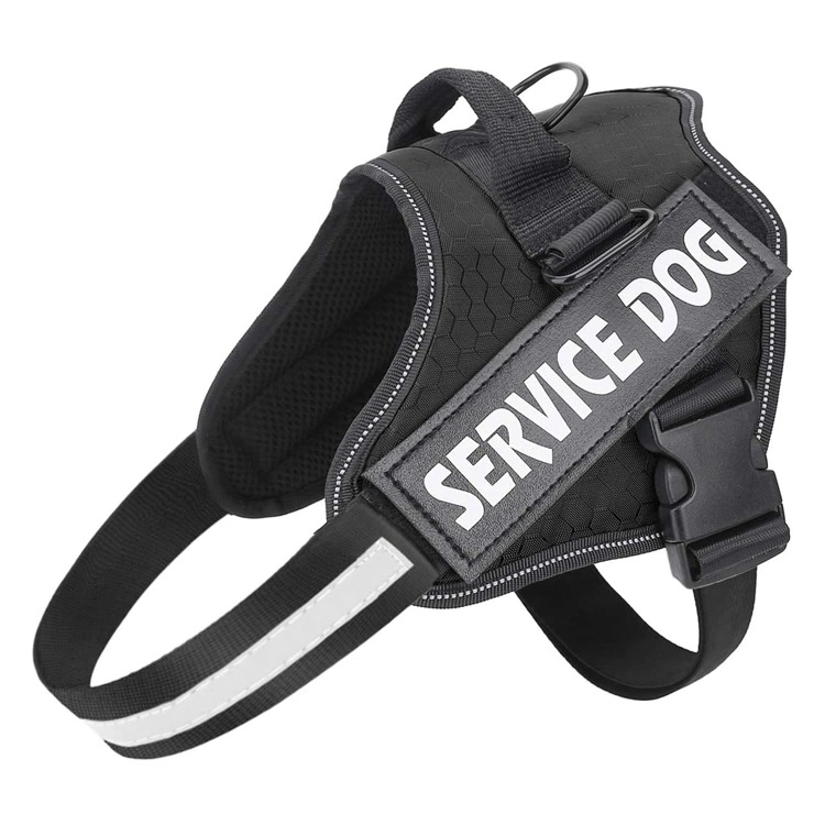 Pet Products Reflective Adjustable K9 Military Dog Harness Pet Training Service Dog Harness Vest