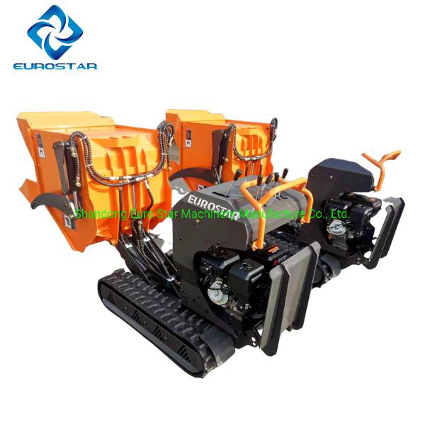 Mini-máquina de rastos de borracha CE para jardim de rastos para quinta Trator transportador Skid EPA Engine Steer Carregadeira Agricultura Power Barrow Pequeno despejo mecânico de floresta