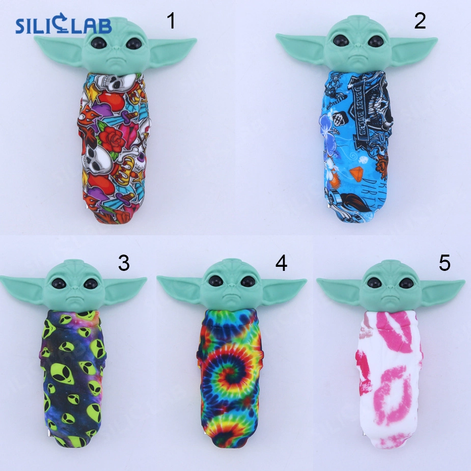 Baby Yoda Silikon Shishas Pfeife Rauchglas Schüssel-Star Wars Tabak Rohr