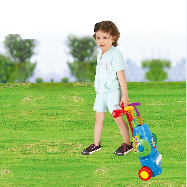 Hot Sale Blue Real Action Indoor Golf Game Toys Kids Outdoor Sports Equipment Toys Amusing Golf Games