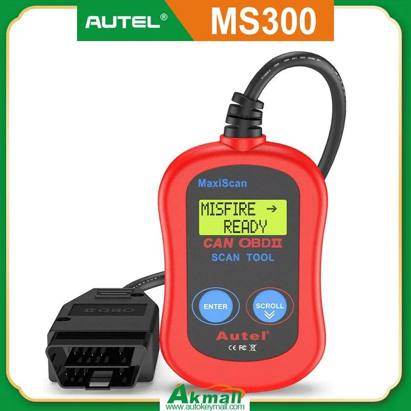 Autel Ms300 OBD2 Code Reader Scanner Car Diagnostic Scanner Tool Turn off Check Auto Accessories Check Engine Light Smog