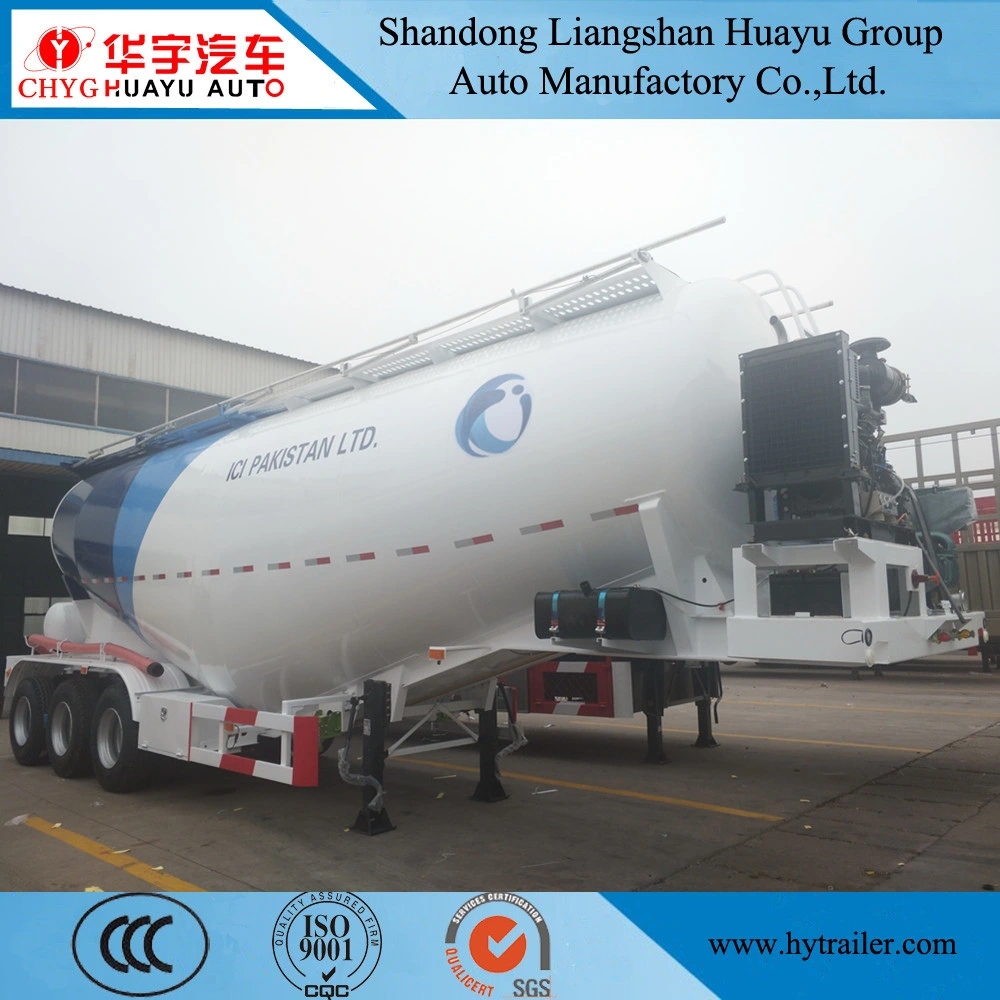 3 Axle 30/35/40/45cbm Bulk Cement/Fly Ash/Flour/Powder Material Transport Tank/Tanker Semi Trailer