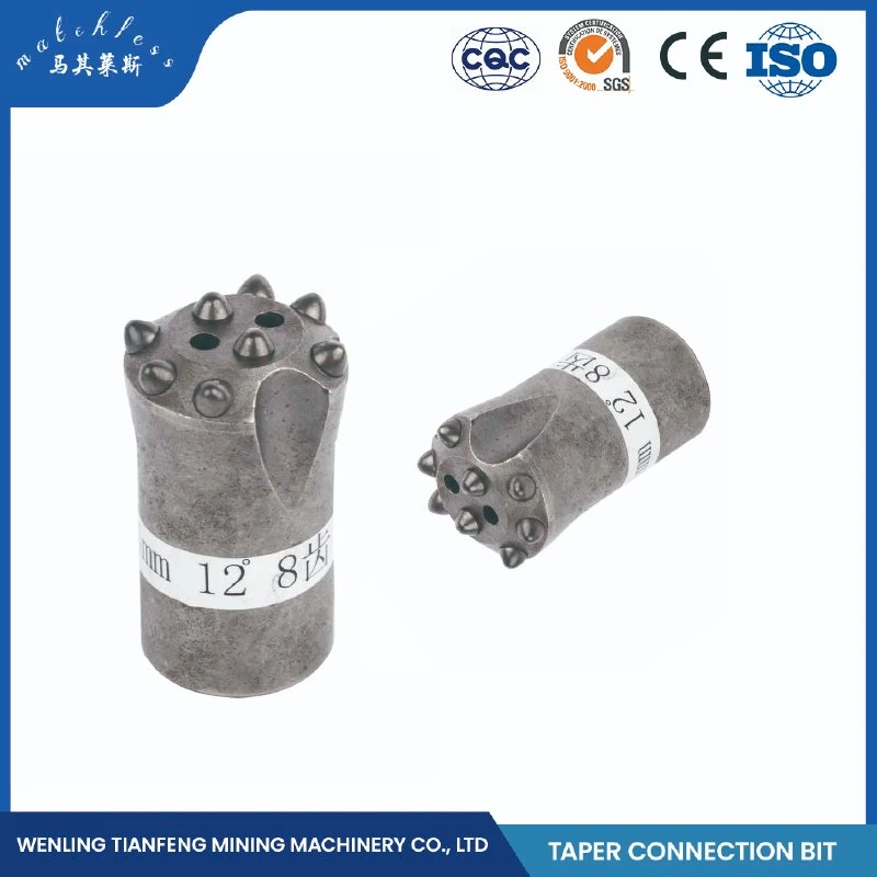 Tapered and Thread Rock Drilling Top Hammer Tool Machinery Button Bit Hex 18