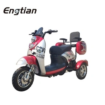 Engtian Fashion Model Mobility Powerful Motorcycle 3 Wheels Electric Tricycles Scooters for Adult