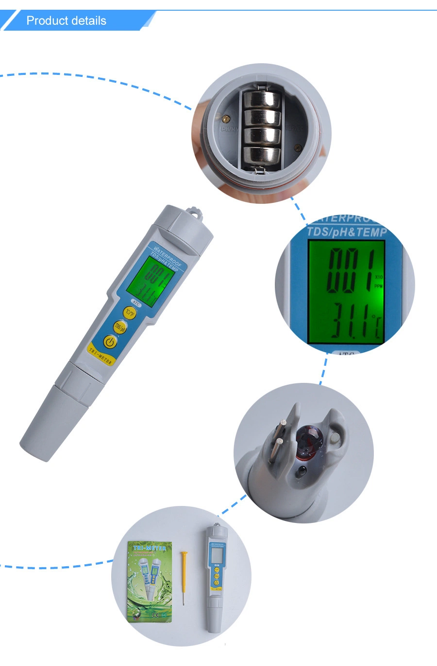 2 in 1 pH/TDS Meter for Water Quality Test pH-986