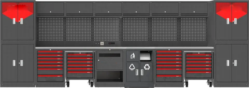 Heavy Duty Combination Tool Cabinet Metal Storage Workbench