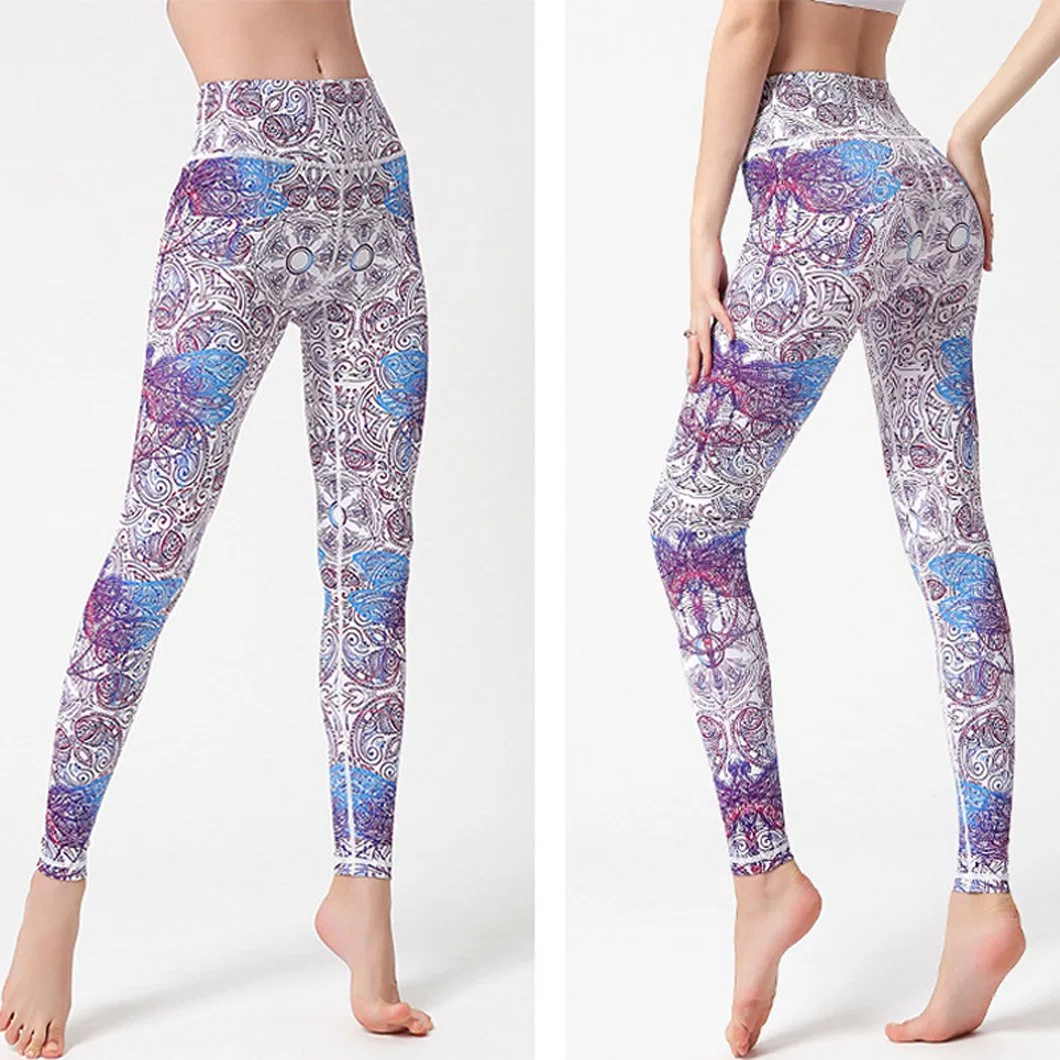 Leggings de sport en gros à la mode Sublimation Sportwear Collants de fitness.