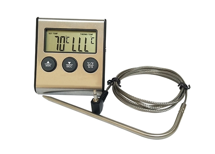 Manufacturer Direct Supply Digital BBQ Meat Kitchen Candy Thermometer with Timer