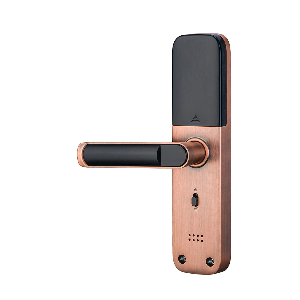 High Security Key Fingerprint Password Semi-Automatic Electronic Handle Tuya Ttlock Wi-Fi - Apartamento Office Hotel Smart Lock