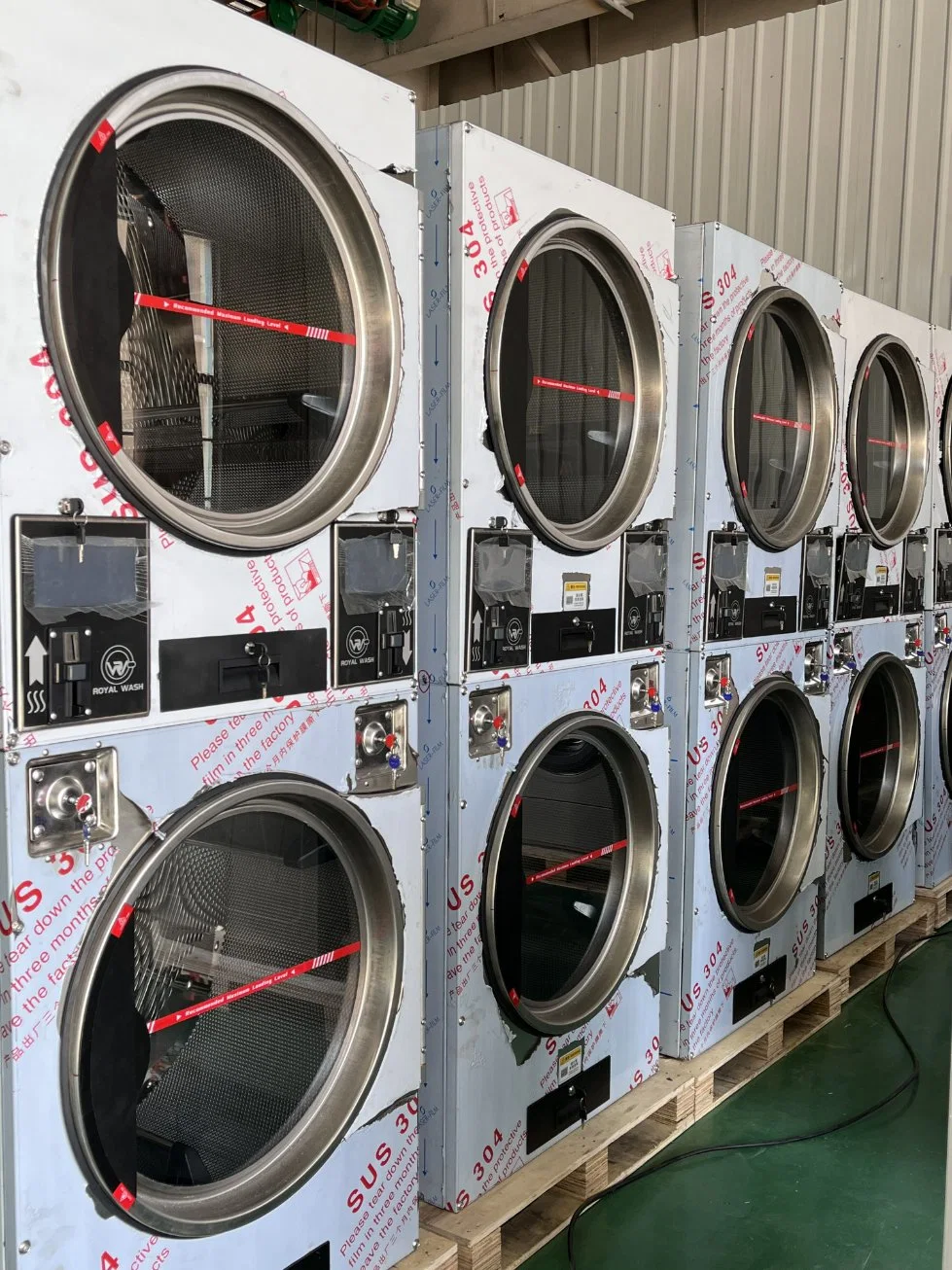 Stainless Steel Commercial Industrial Laundry Machine Double Tumble Dryer