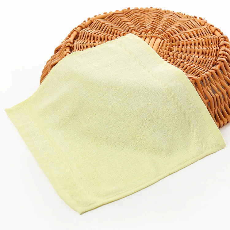 Factory Wholesale/Supplier Bamboo Fiber Twill Square Towel Washcloths Face Towel for Infants