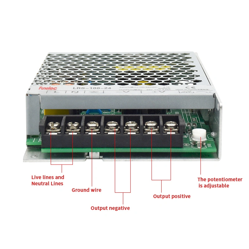 Fuente de alimentación de conmutación serie ultrafina LRS-100-24V 4,1a Potencia industrial única Alimentación completa