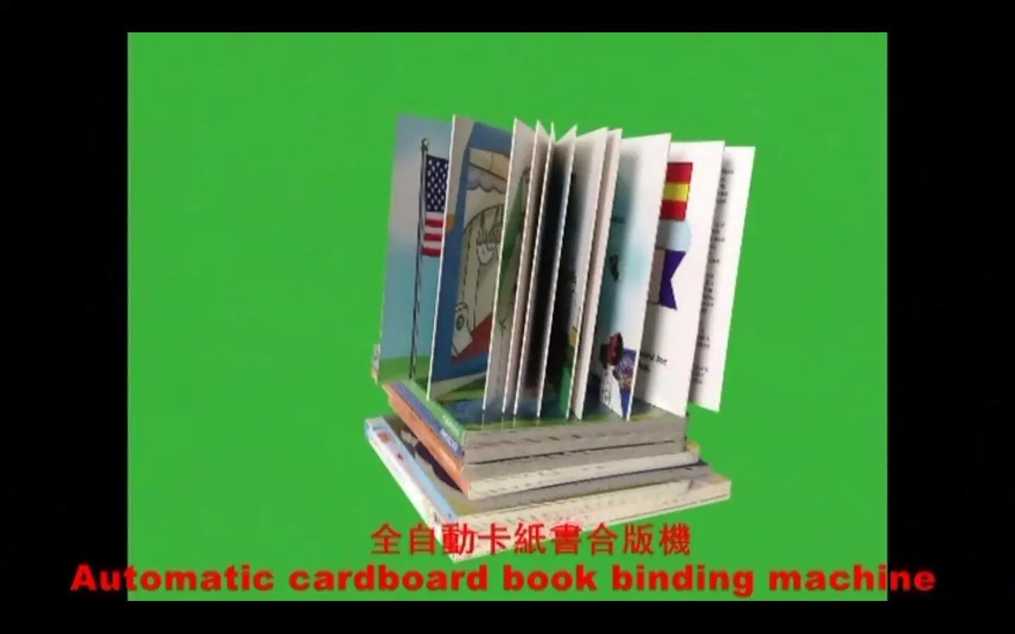 Automatic Board Paper Laminating and Pasting Machine to Make Children Color Book