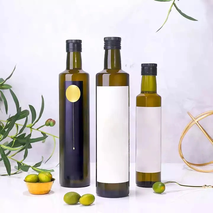 in Stock Round 500 Ml Dorica Olive Oil Glass Bottle 500ml Olive Oil Bottles