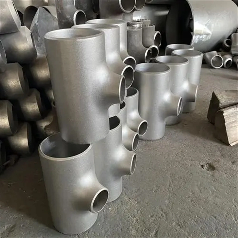 ASTM A234 Wpb A420 Wpl6 Stainless Steel Flange Vacuum Water Supply Pipe Fittings Thin-Wall Pressure Equal Diameter Forging Welded Tee Butt Fittings