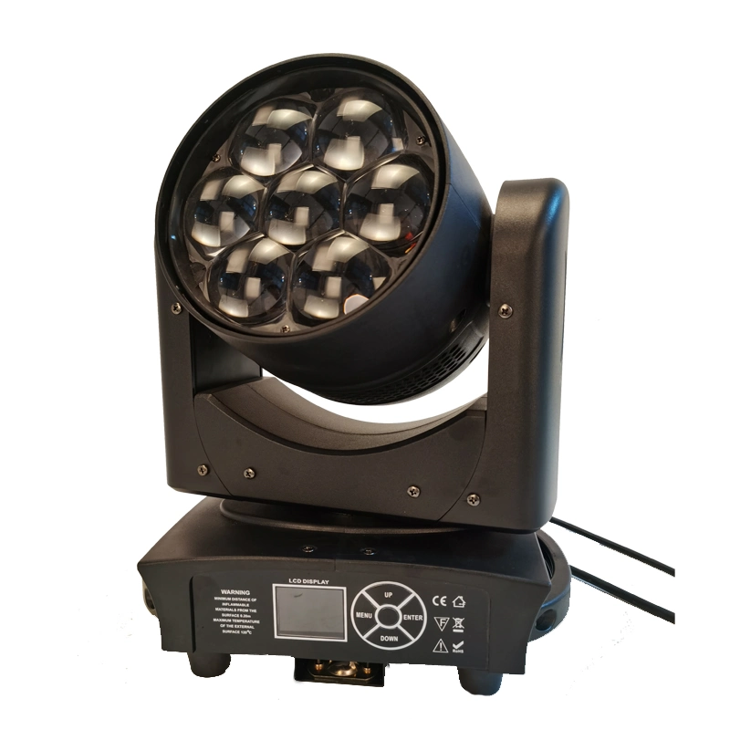 Lyre Moving Head Light 7X40W RGBW LED Moving Head Bee Eye Lighting