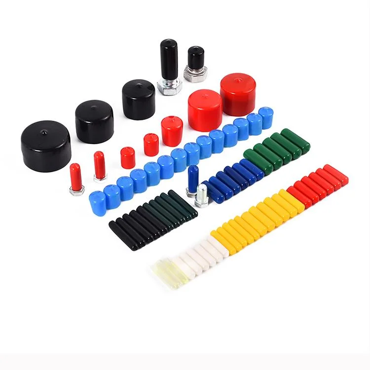 Soft Nut Protection Silicone End Cap Plastic Dust Cap Screw Protector Thread Protector End Cap Anti-Roll Sleeve Rubber