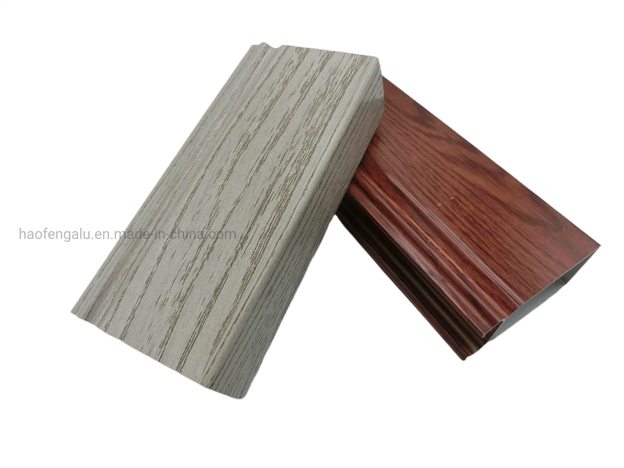 Wood Grain Powder Coating Anodized Aluminium/Aluminum Profile Customized Products