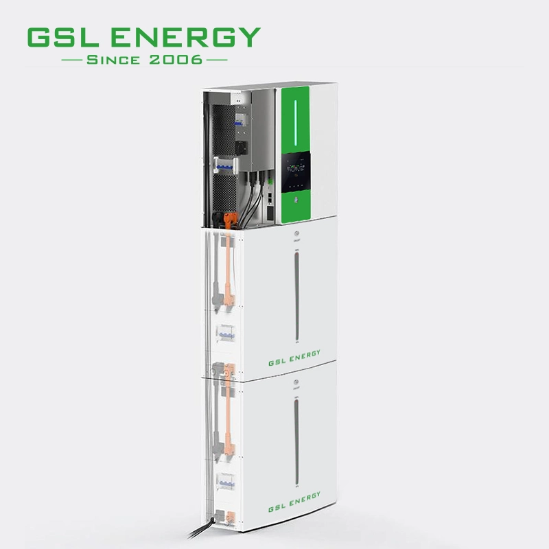 Gsl Energy Scalable Module All in One 6kw Solar Hybrid Inverter 10kwh 20kwh 200ah 400ah LiFePO4 Lithium 48 Volt Battery Pack