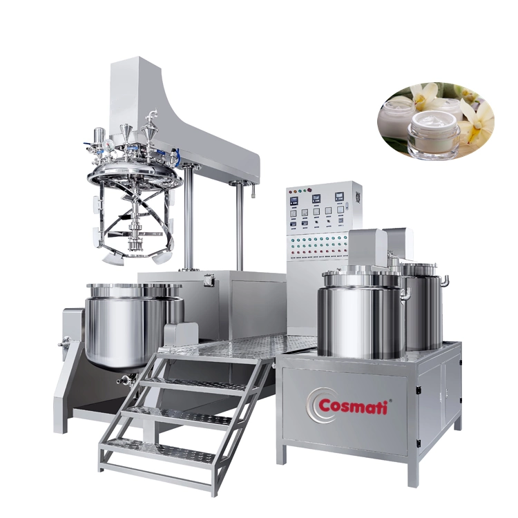 Cosmati Combine PLC Liquid Foundation/Daily Cream/Cosmetic/Body Lotion/Hair Shampoo Vacuum Homogenizer Mixing Making Machine