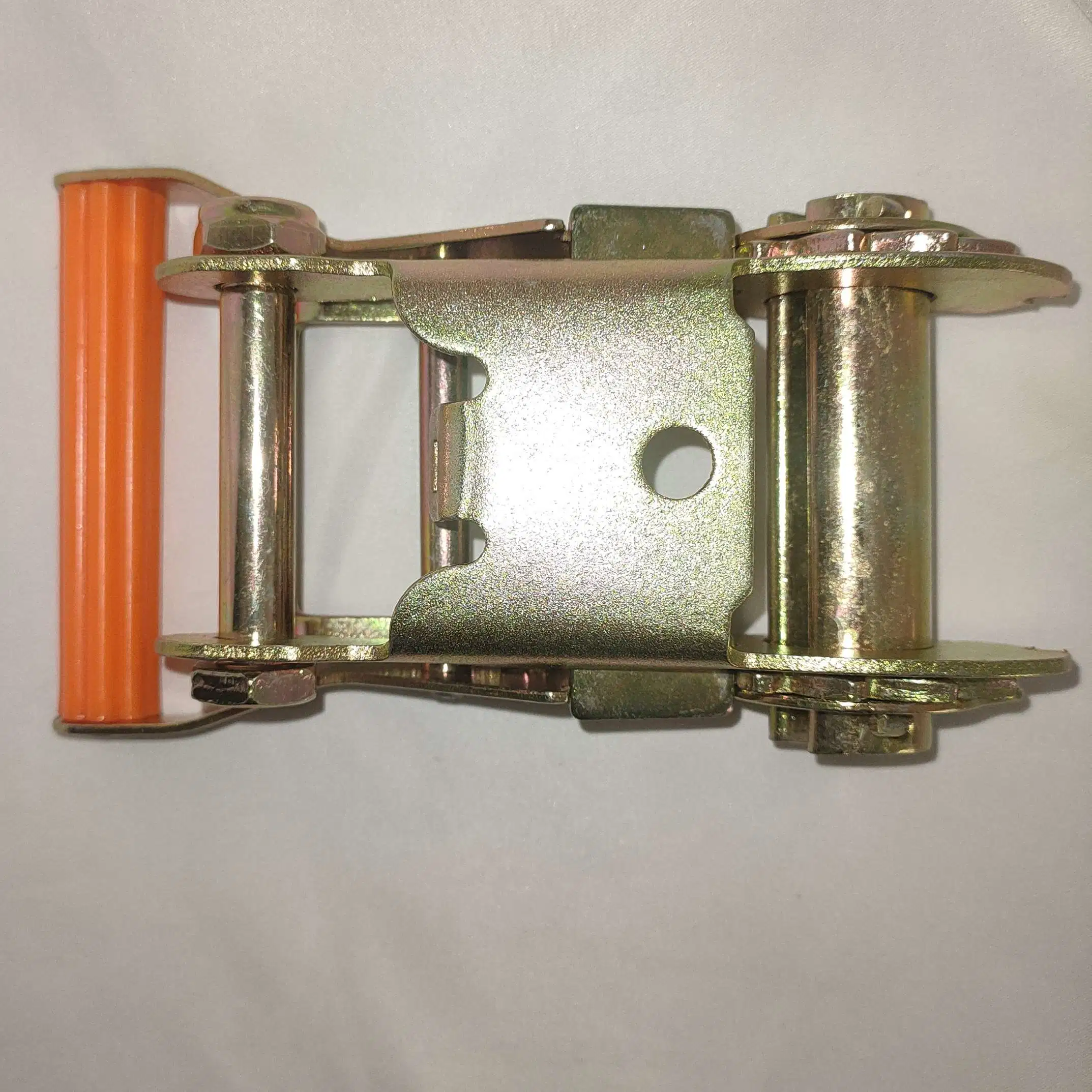 2inch 5t Galvanized Ratchet Buckle 50mm Orange Plastic Handle Short Wide Handle