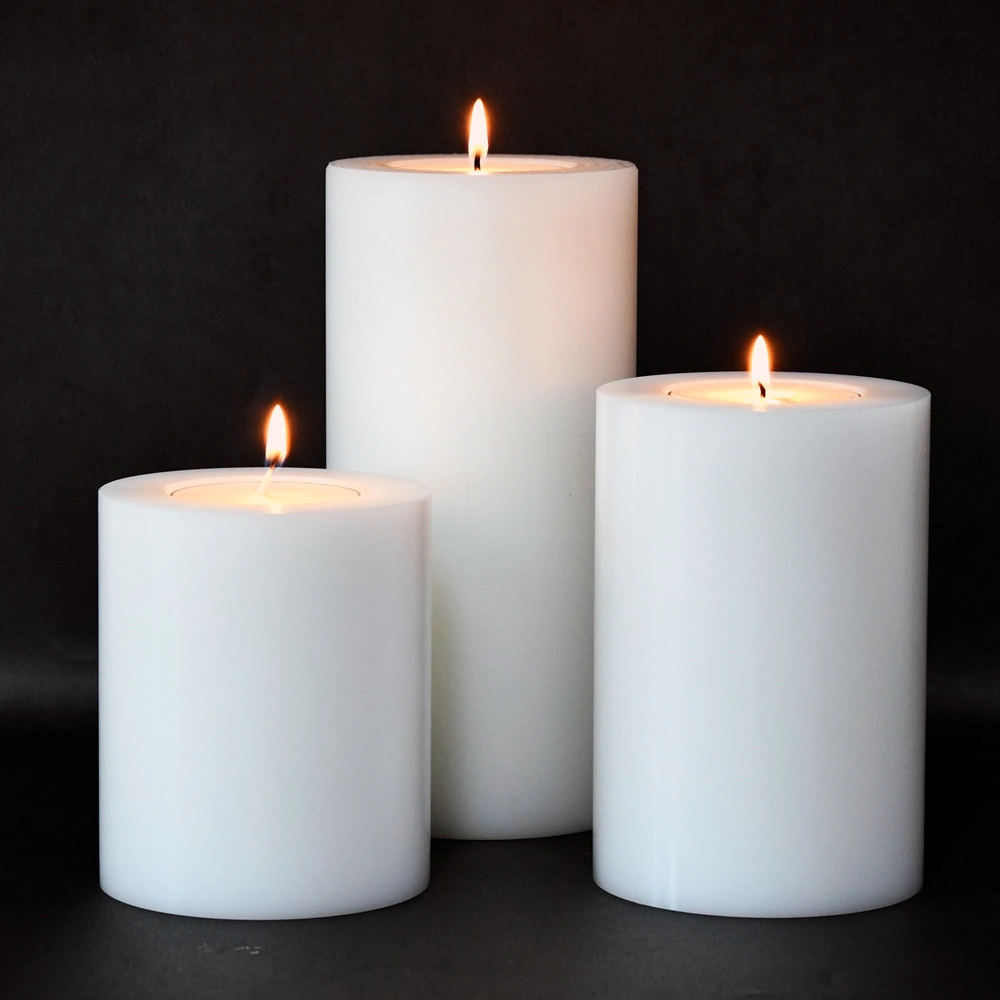 Modern Classic White Artificial Candles