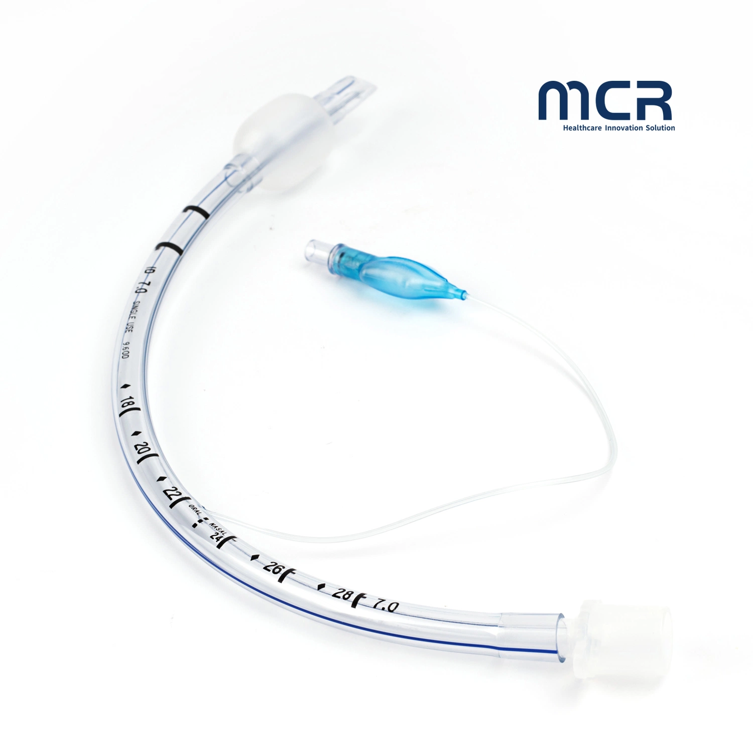 Medical Supply Disposable Sterile Silicone Reinforced Endotracheal Tube with Cuff Anesthesia Adult Size, 3.5#~8.0# Airway Management