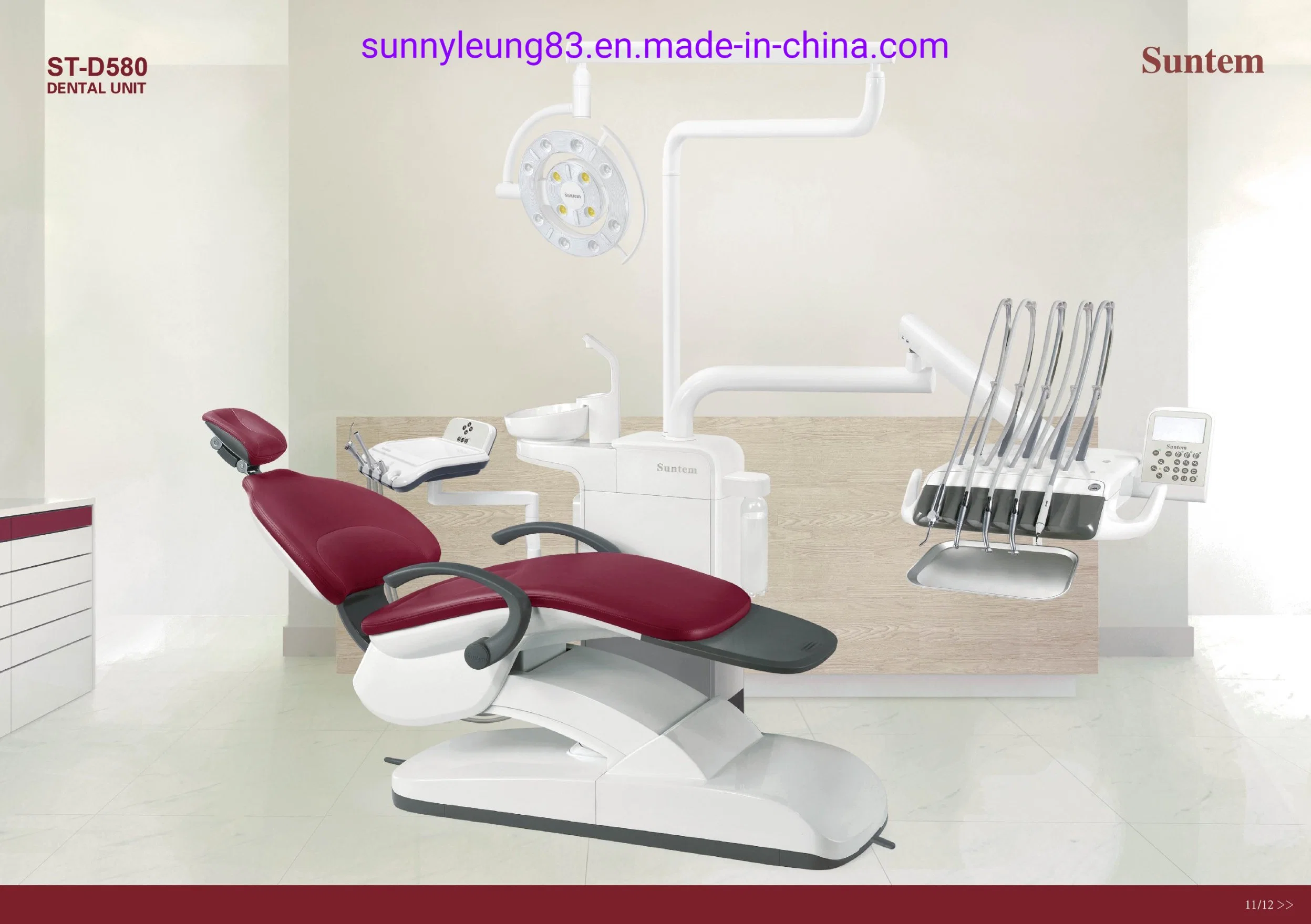 Suntem Dental Unit St-D580 with European Design/Dental Unit/Luxury Dental Chair