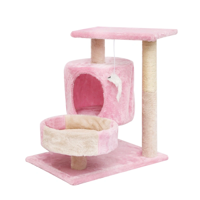 Small and Medium-Sized Cat Climbing Frame with Mouse Toys