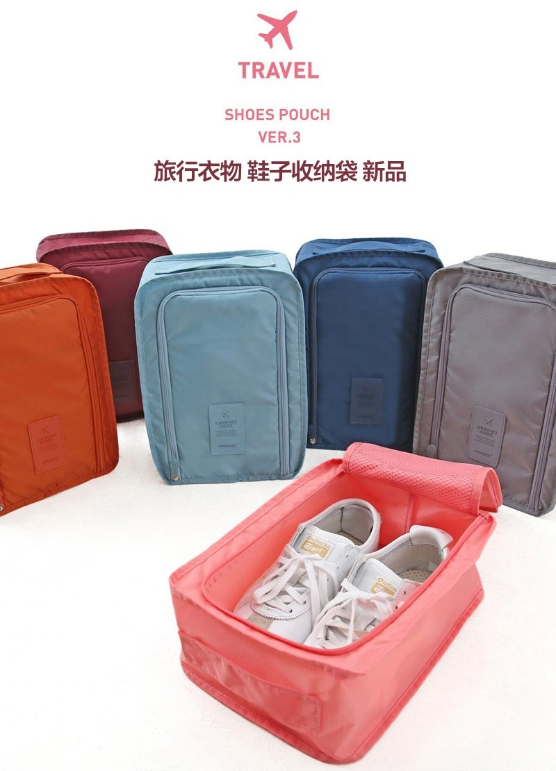 Zapato de viaje portátil bolsas, bolsas calzado impermeable plegable capa Bag-Double Organizador de la bolsa de zapata