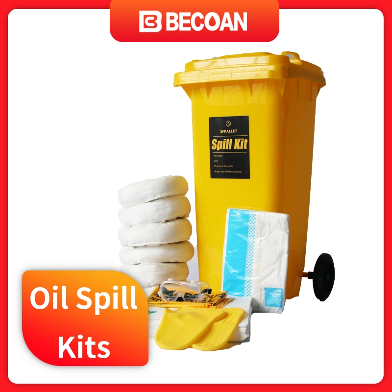 Portable Emergency Oil Spill Control Chemical Spill Kit Absorbent Spill Kits Equipment