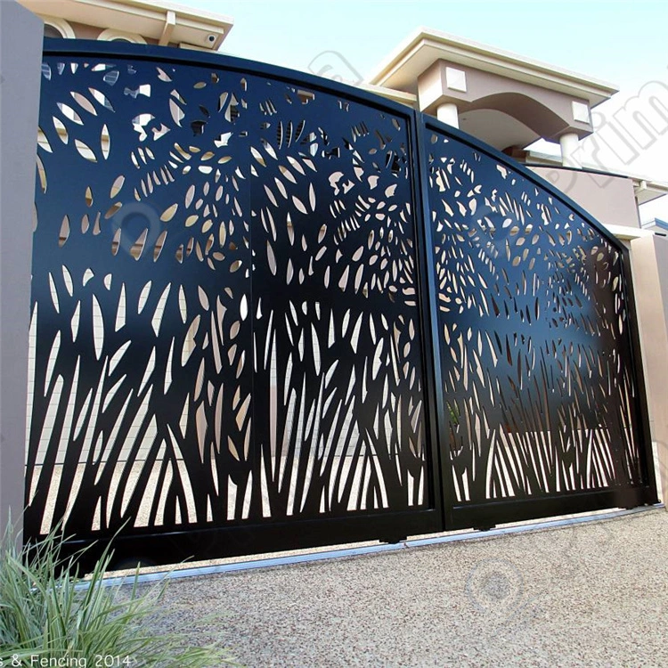 Factory Wholesale/Supplier Brass Laser Cutting New Arrival Laser Cut Christmas Tree Modern Laser Cut Gates Design