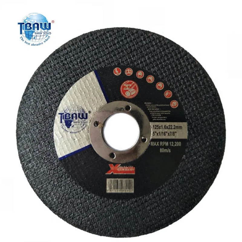 Original Factory Cuuting Wheel Abrasive High Efficiency Abrasive Cutting Disc for Metal Super-Thin Cutting Wheel Abrasive Disc 125*1.6*22.2mm Disco De Corte