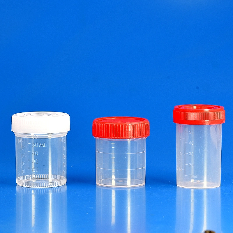 Plastic Disposable Urine Sample Specimen Collection Cup 30ml 60ml 90ml 120ml Sterile Specimen Cups