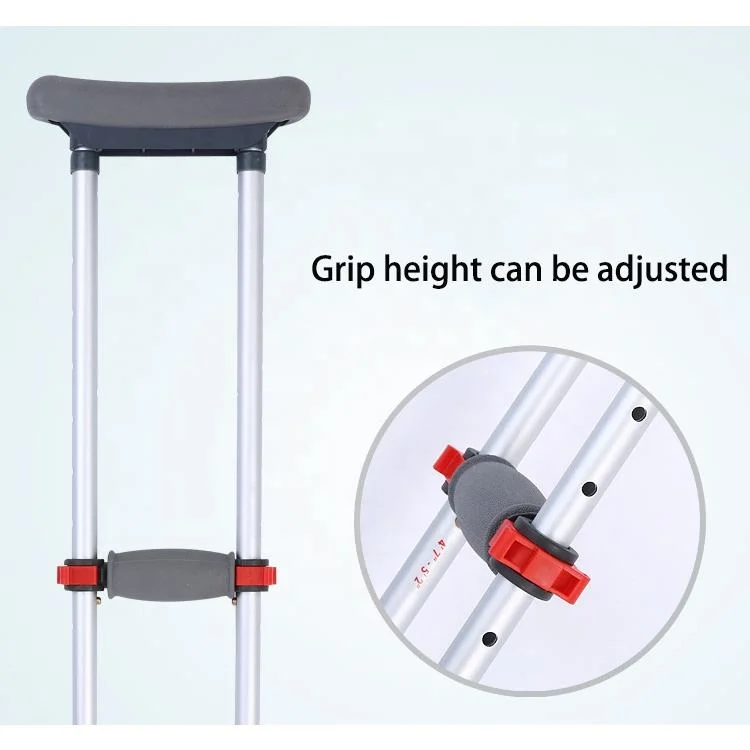 High quality/High cost performance Aluminum Foldbale Telescopic Medical Axillary Underarm Crutch for Old Elderly