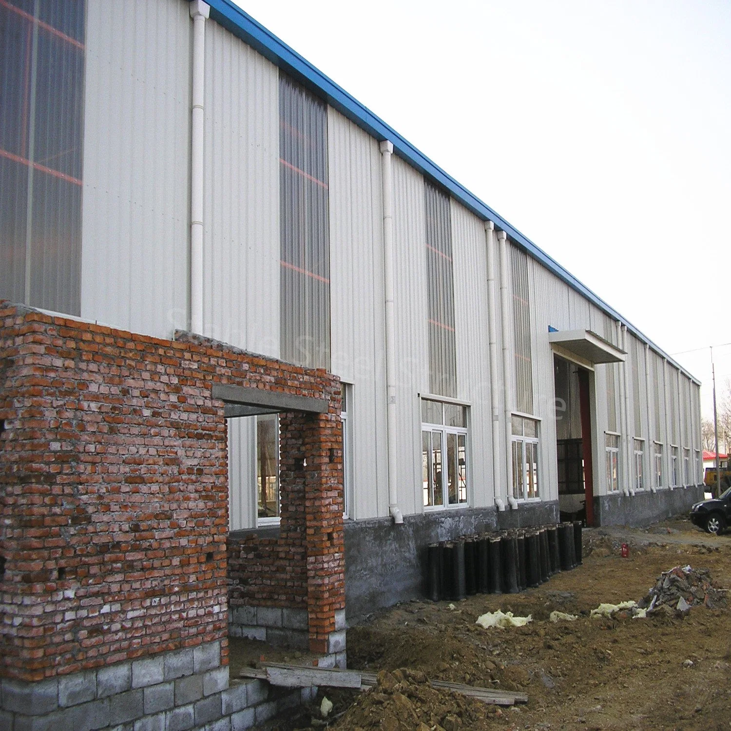 Convenient Installation Prefabrictaed Building Construction Warehouse Hangar Hall Light Steel Frame Building Metal Structure for Workshop