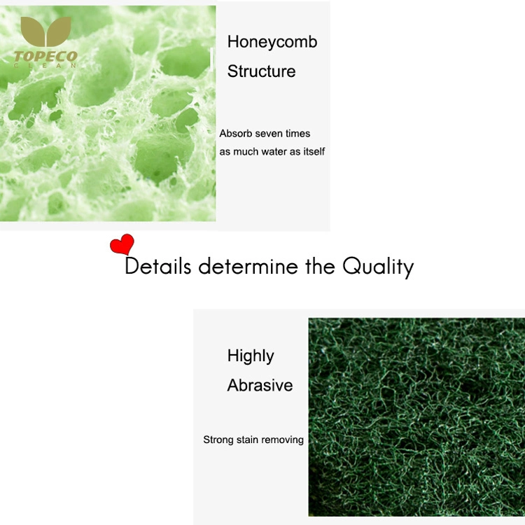 مطبخ توبيكو قابل للتحلل البيولوجي بطانات تنظيف السيلولوز الإسفنجة