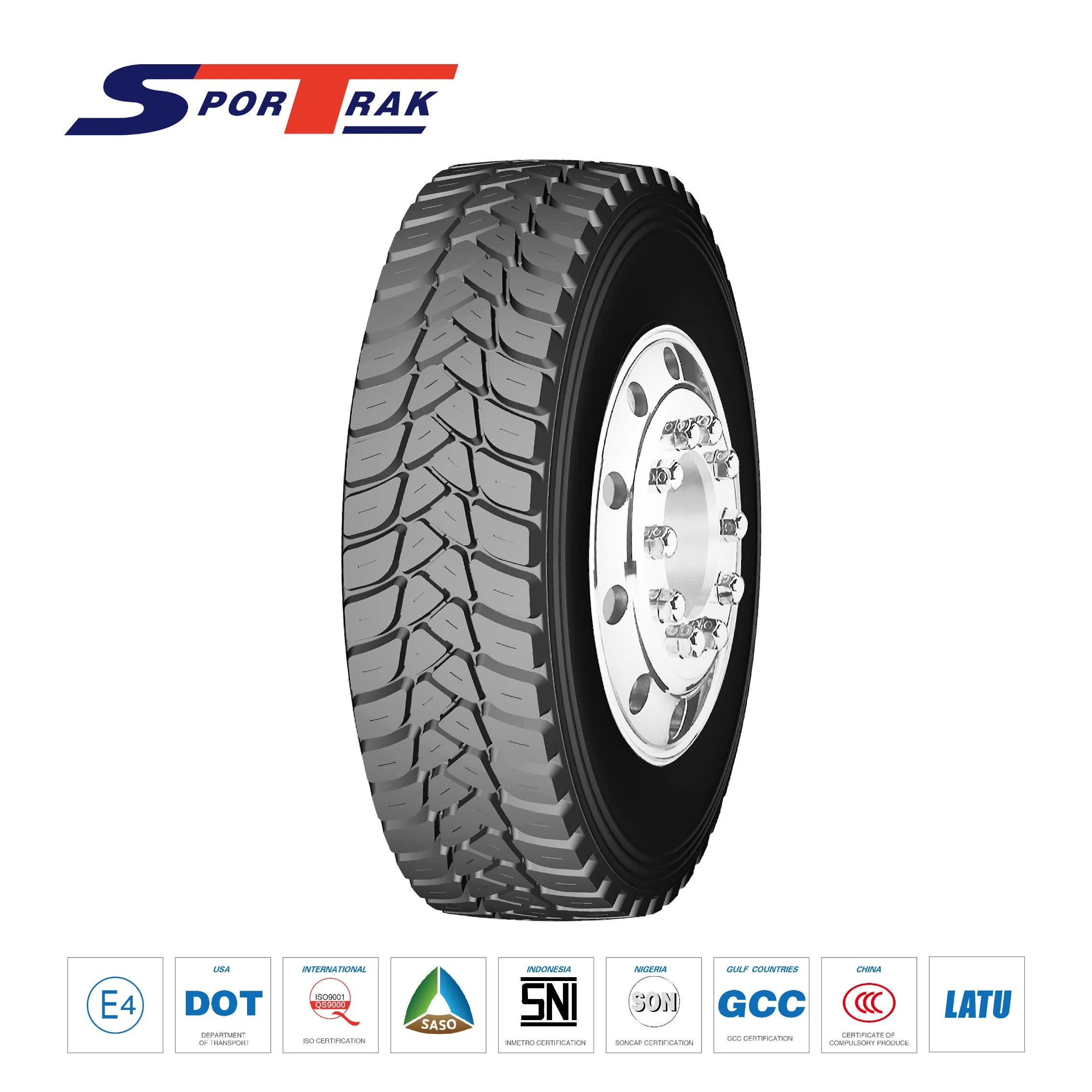 Sportrac China Qingdao Steer Drive Wheel 315/80r22.5 12r22.5 Radial Tire for Truck Tyres