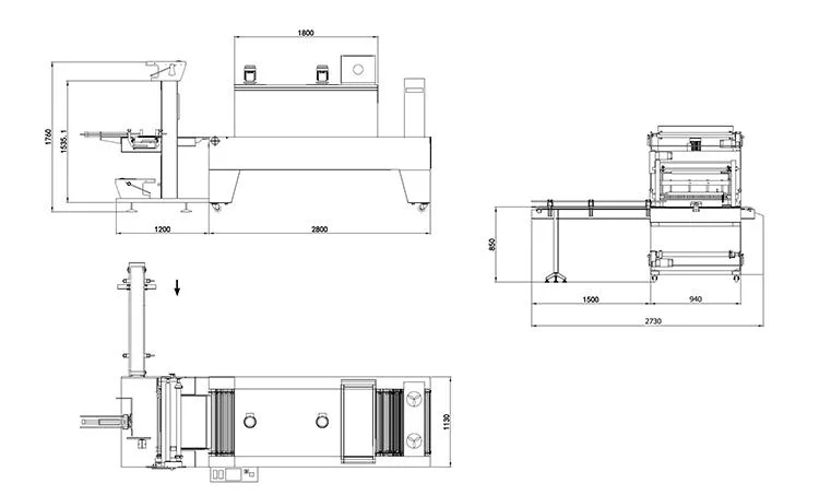 Hot Sale Auto Sleeve Packaging Machine Straight Line Sleeve Shrink Wrapping Machine