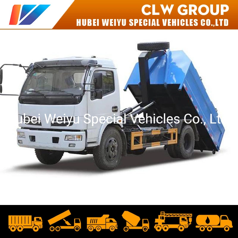 8tons Dongfeng Hook Lift Arm Garbage Truck Large Roll off Container Garbage Truck for Sale