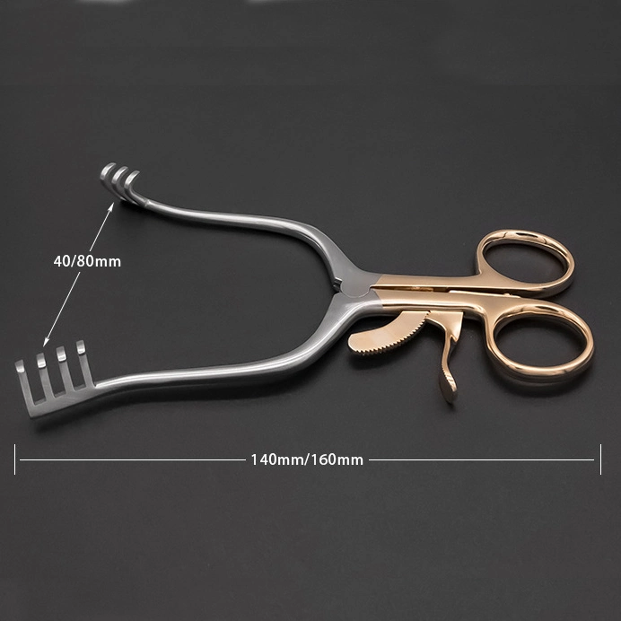 Medical Expander Spreader Orthopädische Mastoid Automatisch Einstellbar Fixed Hook Skin Aufrollpinzetten-Op-Instrument