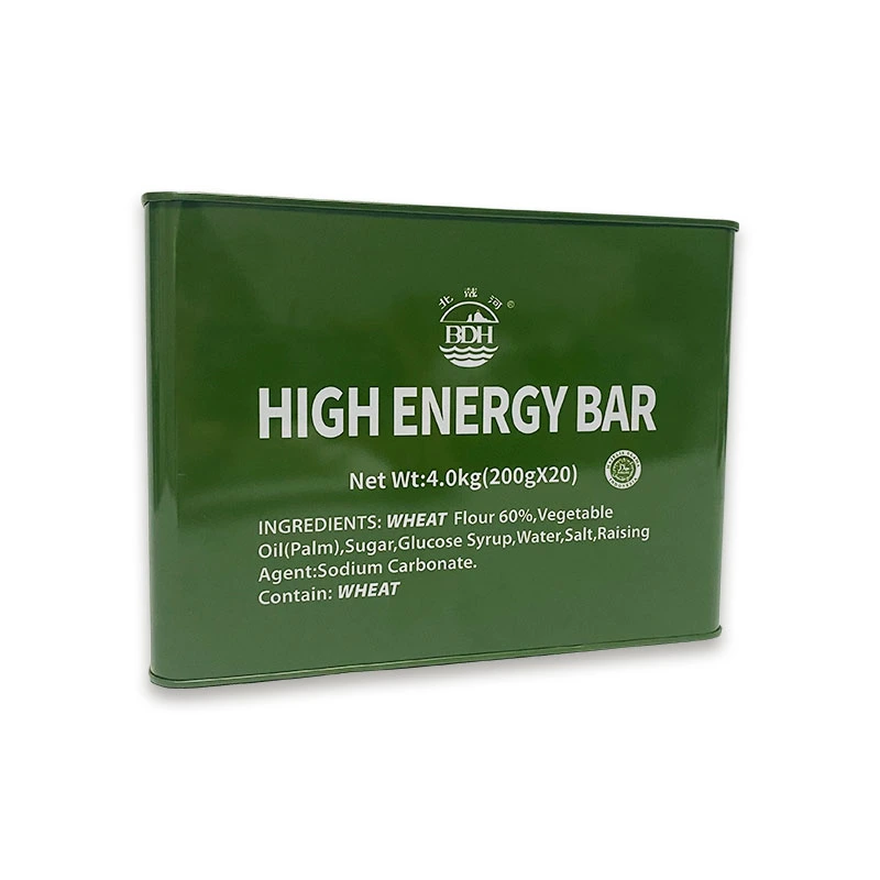 MRE Portable High Energy Good Test 200g*20package*2tin Galletas de alimentos comprimidos