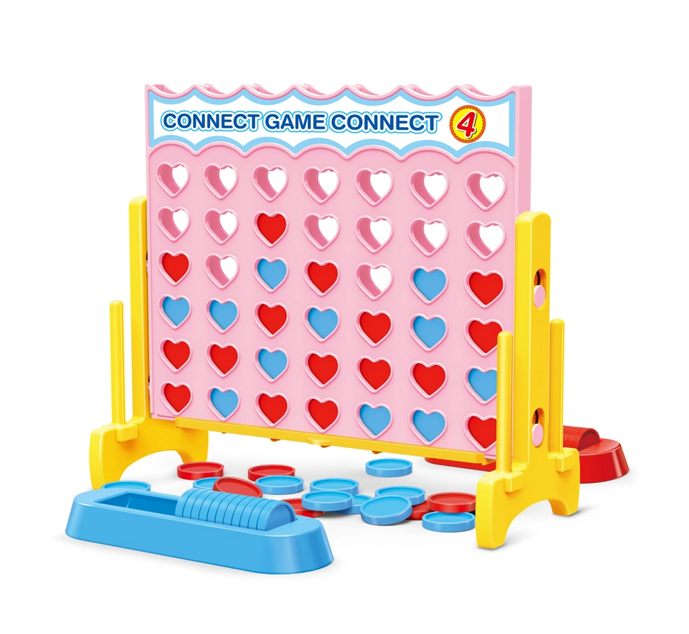 New Design of Classic Children&prime; S Board Game Plastic Four-Link Connects 4 Educational Entertaining Toys in a Row of Board Games