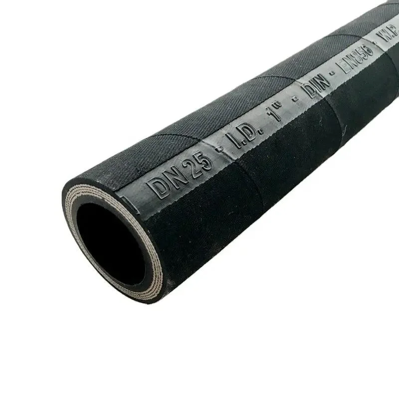 High Pressure Braided Steel Wire Flexible Oil Industrial Hydraulic Rubber Hose Pipe