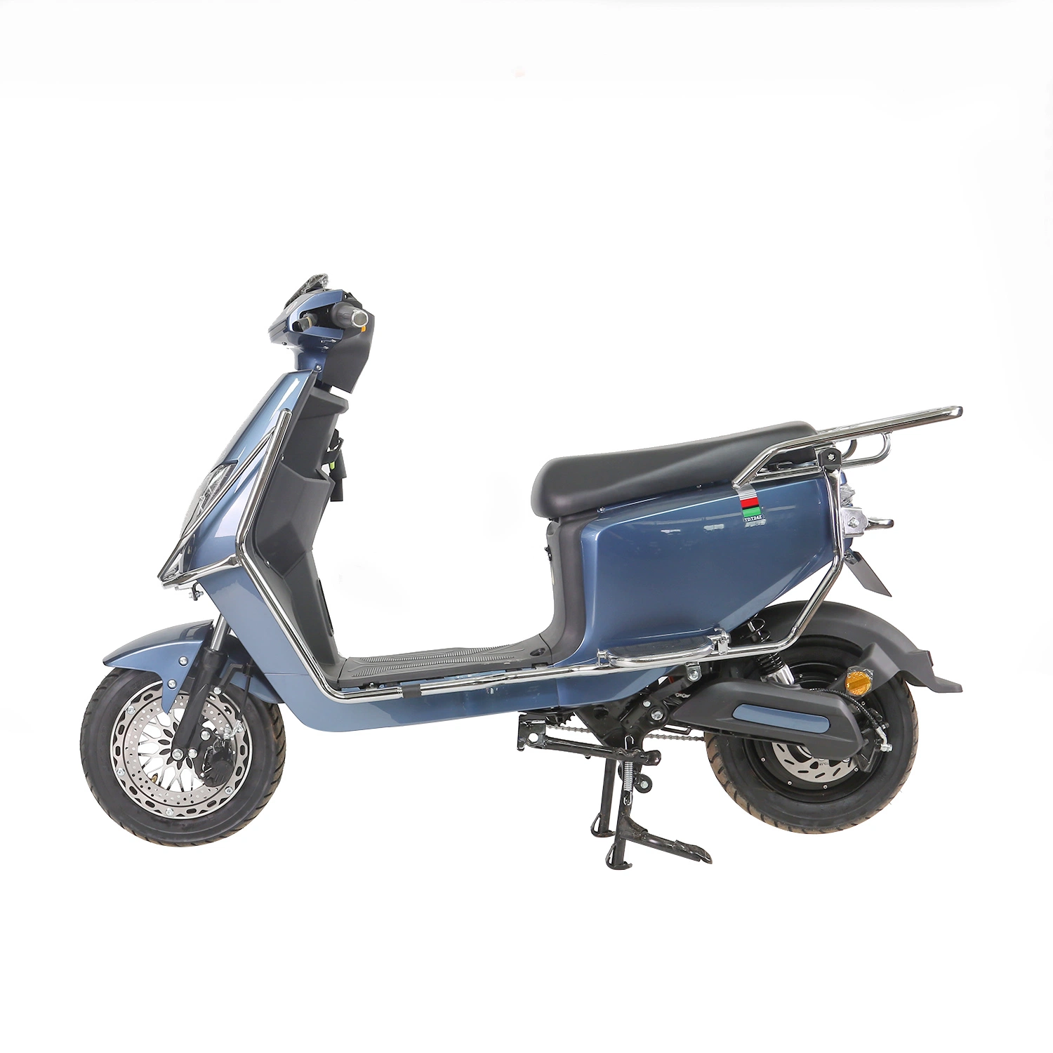 1500W Max Speed 50km/H and Max Range 90km Vespa Two Sets of 70V35ah Electric Motorcycle Control System LED Light Electric Car Spacious Blue