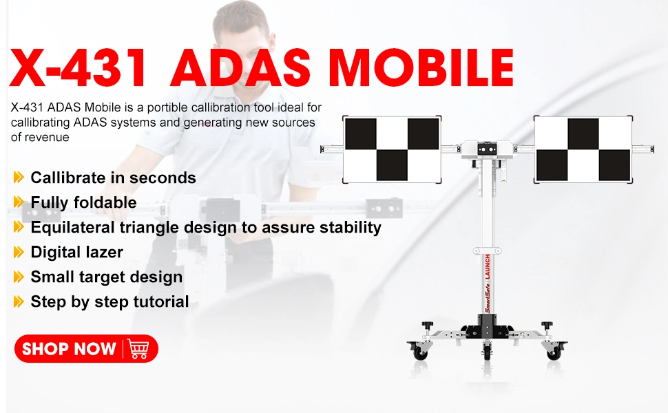 Launch X-431 Adas Calibration Mobile Ldw Package Full System Complete Solution Car Diagnostic Scanner