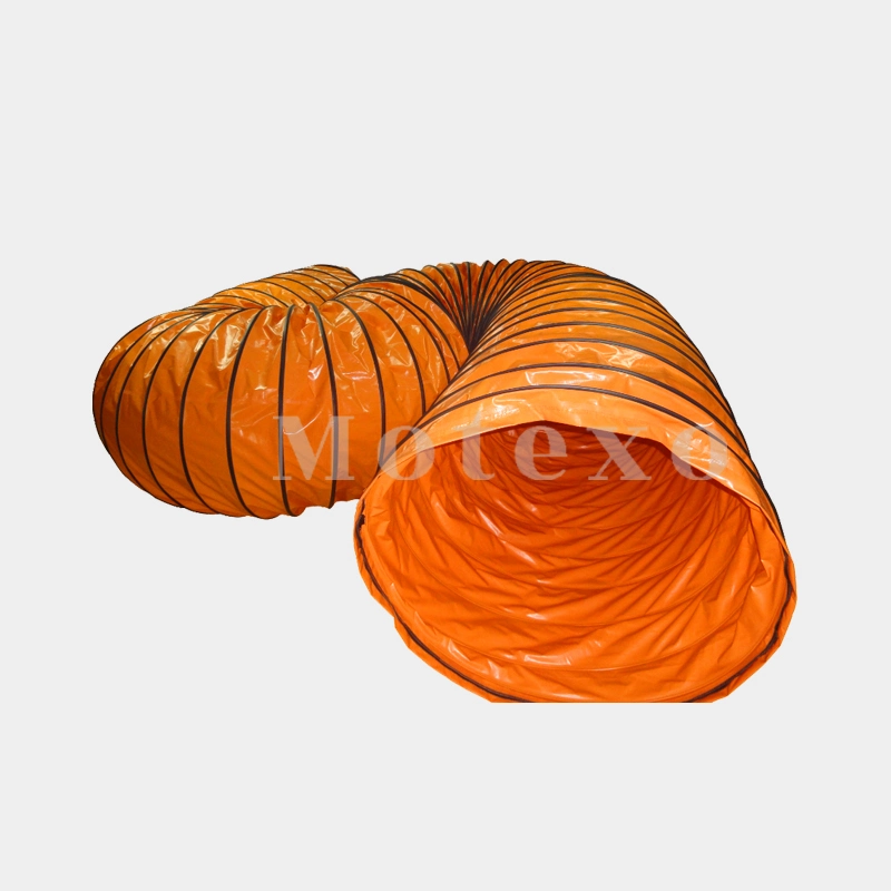 PVC Coated Mine Ventilation Duct Fabric Anti Static Fire Resistant