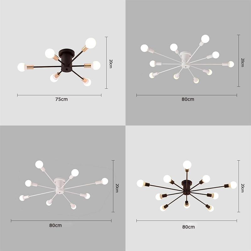 Spider Chandelier Retro Nordic Ceiling Lighting Home Light Fixture