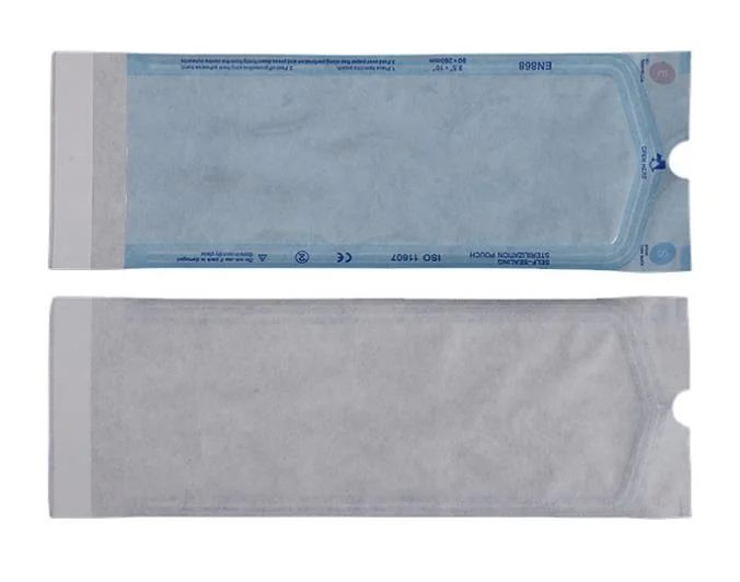 Self-Sealing Eo Steam/Autoclave Sterilization Blue Complex Film Pouch